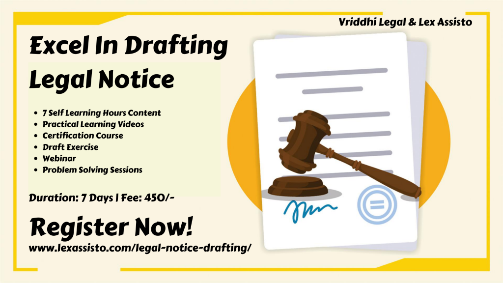 Drafting Legal Notice